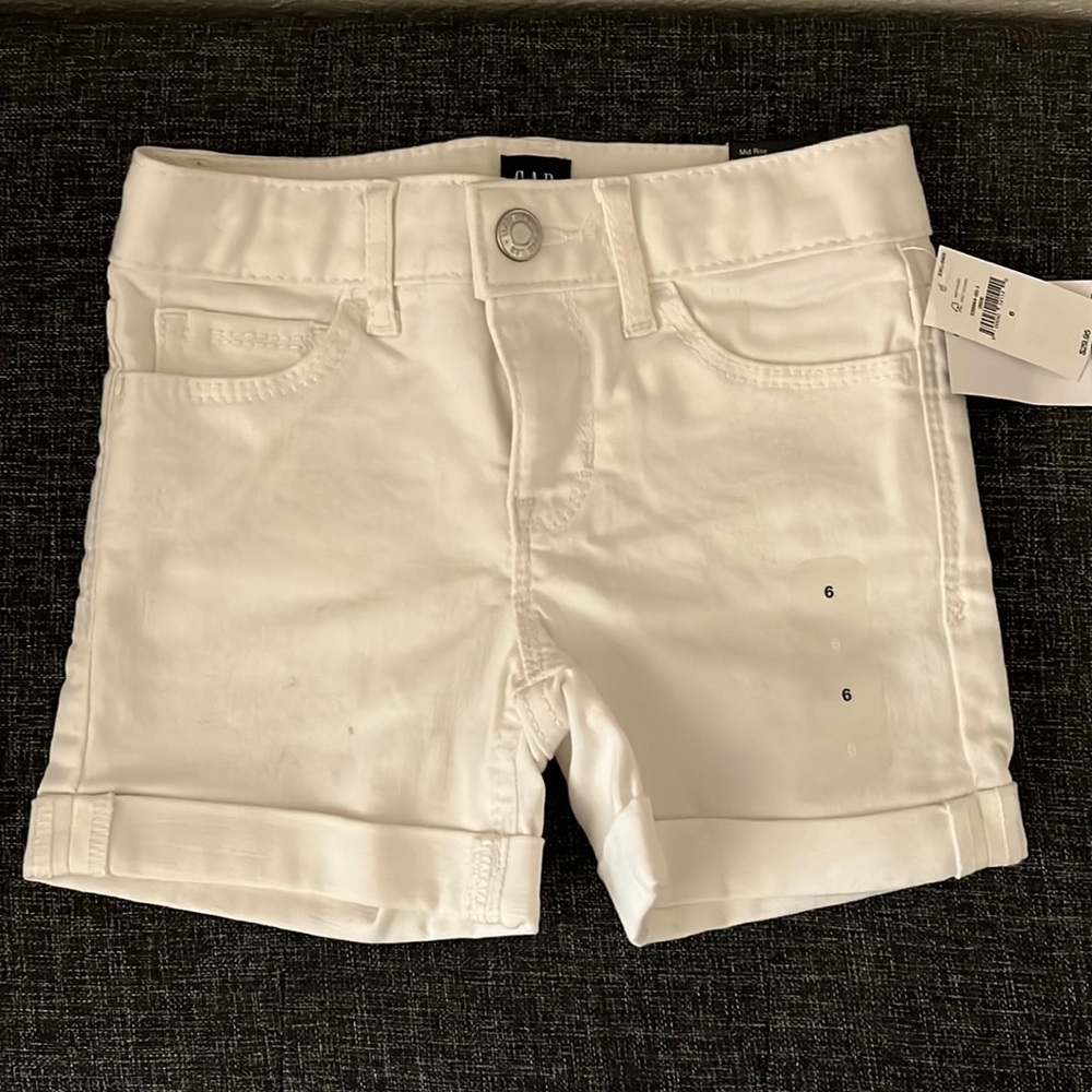 Gap high rise midi shorts